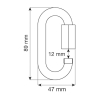 Karabinek Camp QUICK LINK OVAL 10 mm - nierdzewny